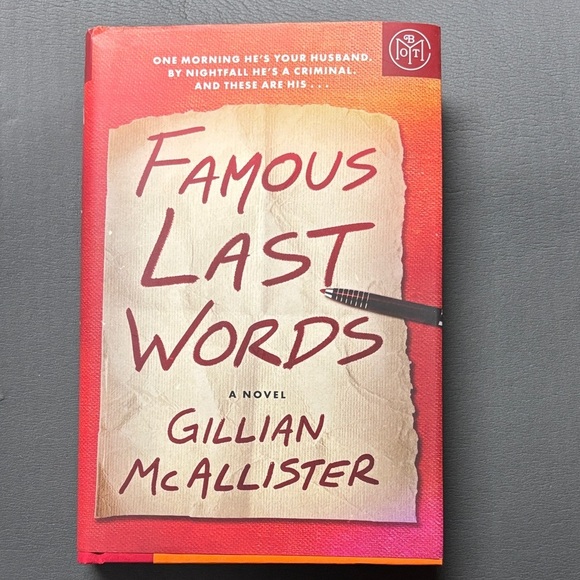 None Other - Famous Last Words by Gillian McAllister Hardcover